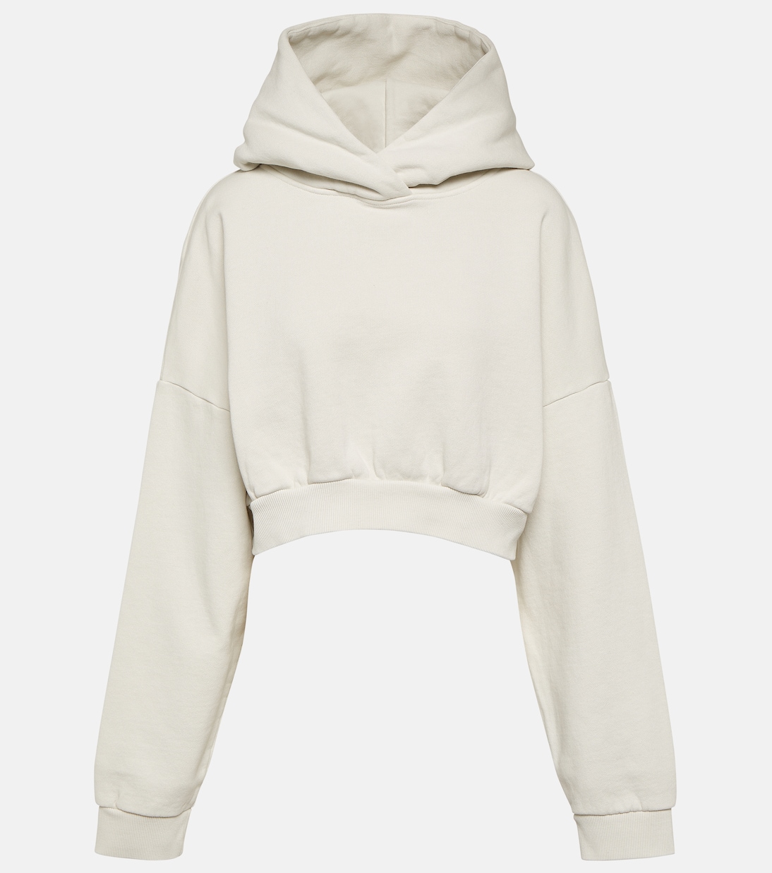Sudadera con capucha de algodón cropped | Entire Studios