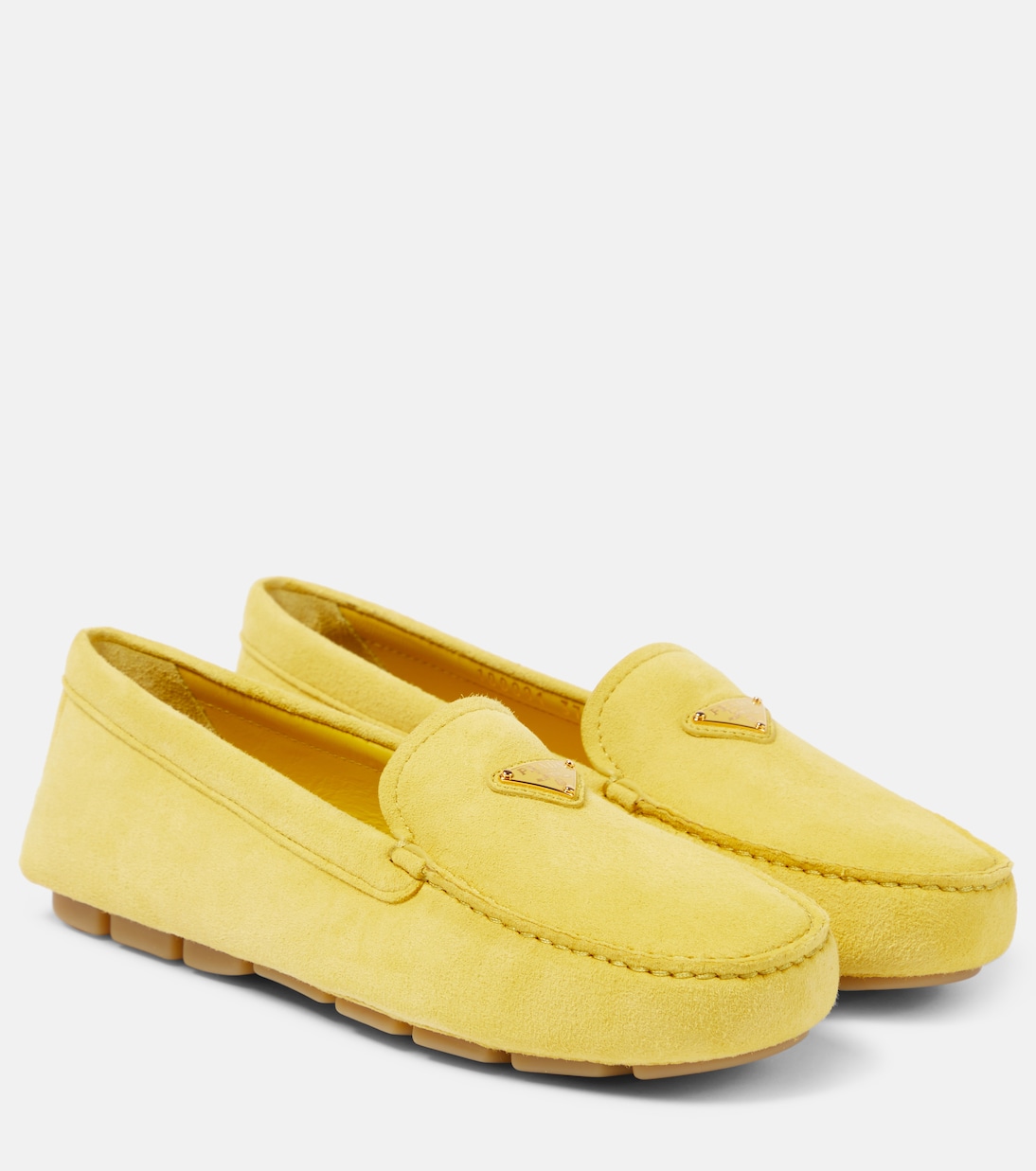Mokassins aus Veloursleder | Prada