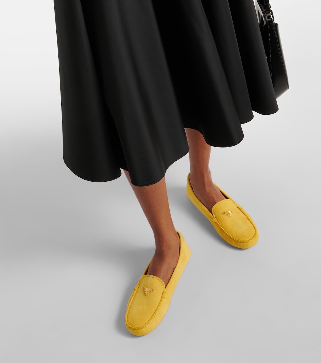 Mokassins aus Veloursleder | Prada