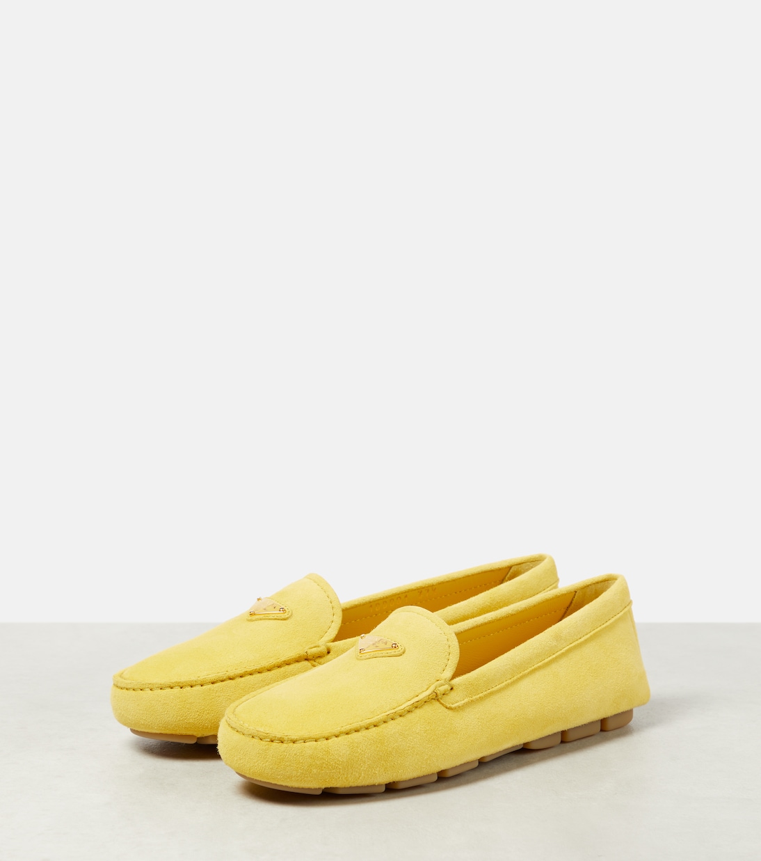 Mokassins aus Veloursleder | Prada