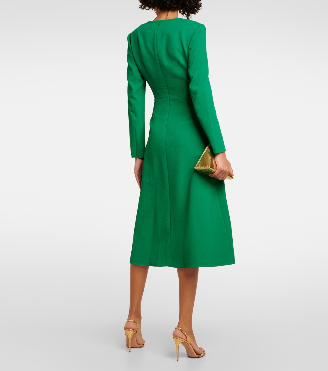 Robe midi Elta en crêpe | Emilia Wickstead