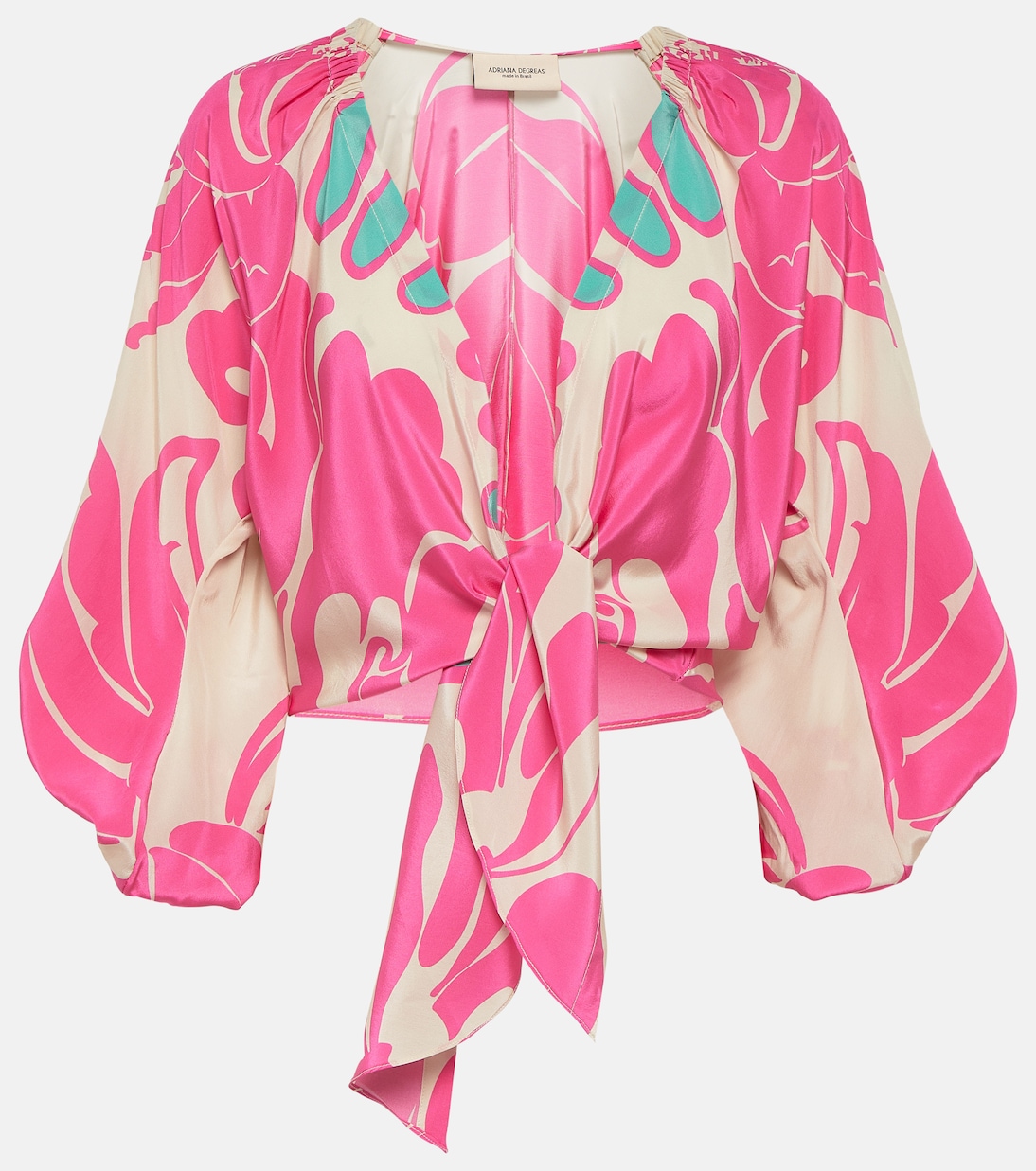 Bedruckte Bluse aus Seide | Adriana Degreas