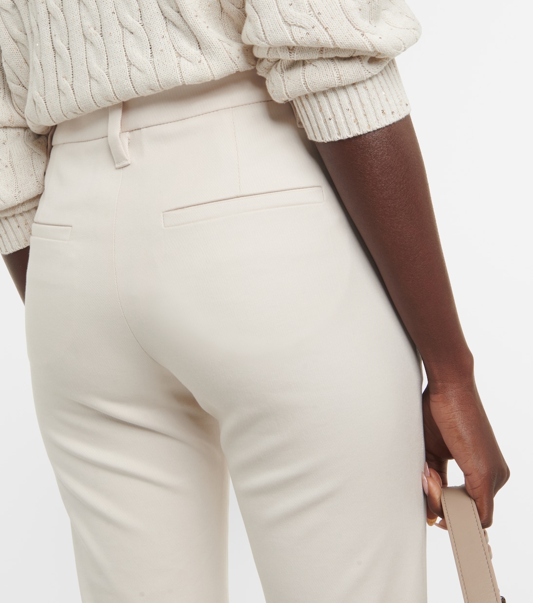 Pantalones Modernos Brunello Cucinelli con Mezcla de Algodón para Jóvenes