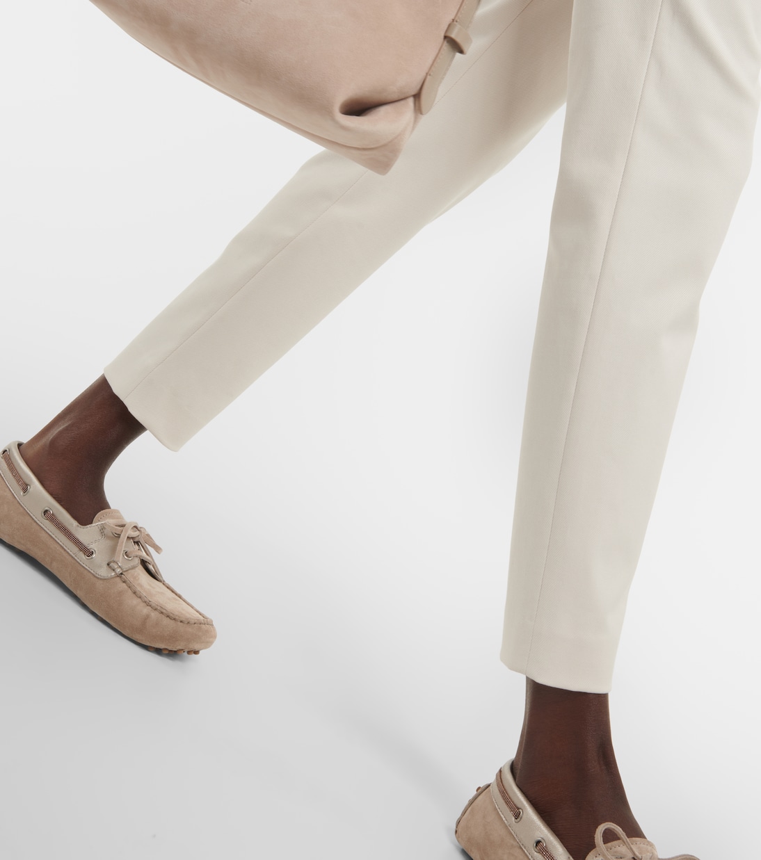 Pantalones Modernos Brunello Cucinelli con Mezcla de Algodón para Jóvenes