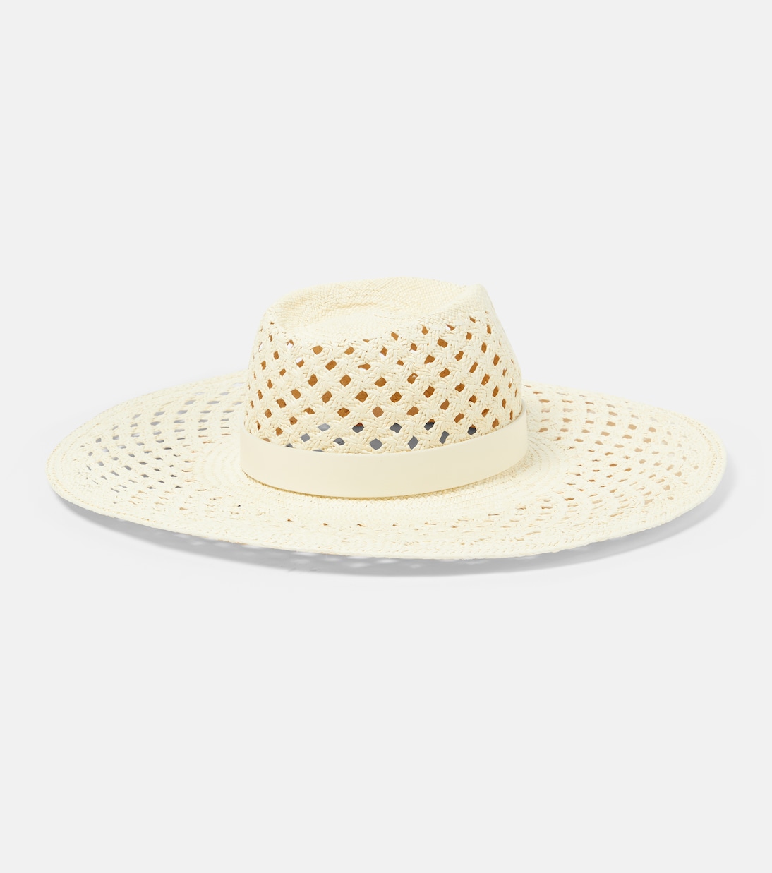 Chapeau en raphia et cuir | Valentino