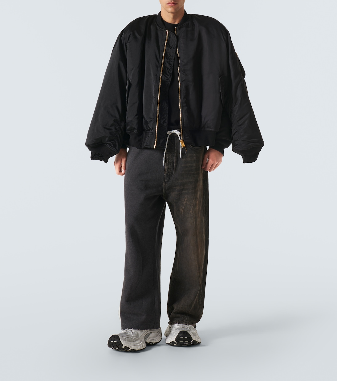 Jeans a gamba larga e vita media  | Balenciaga