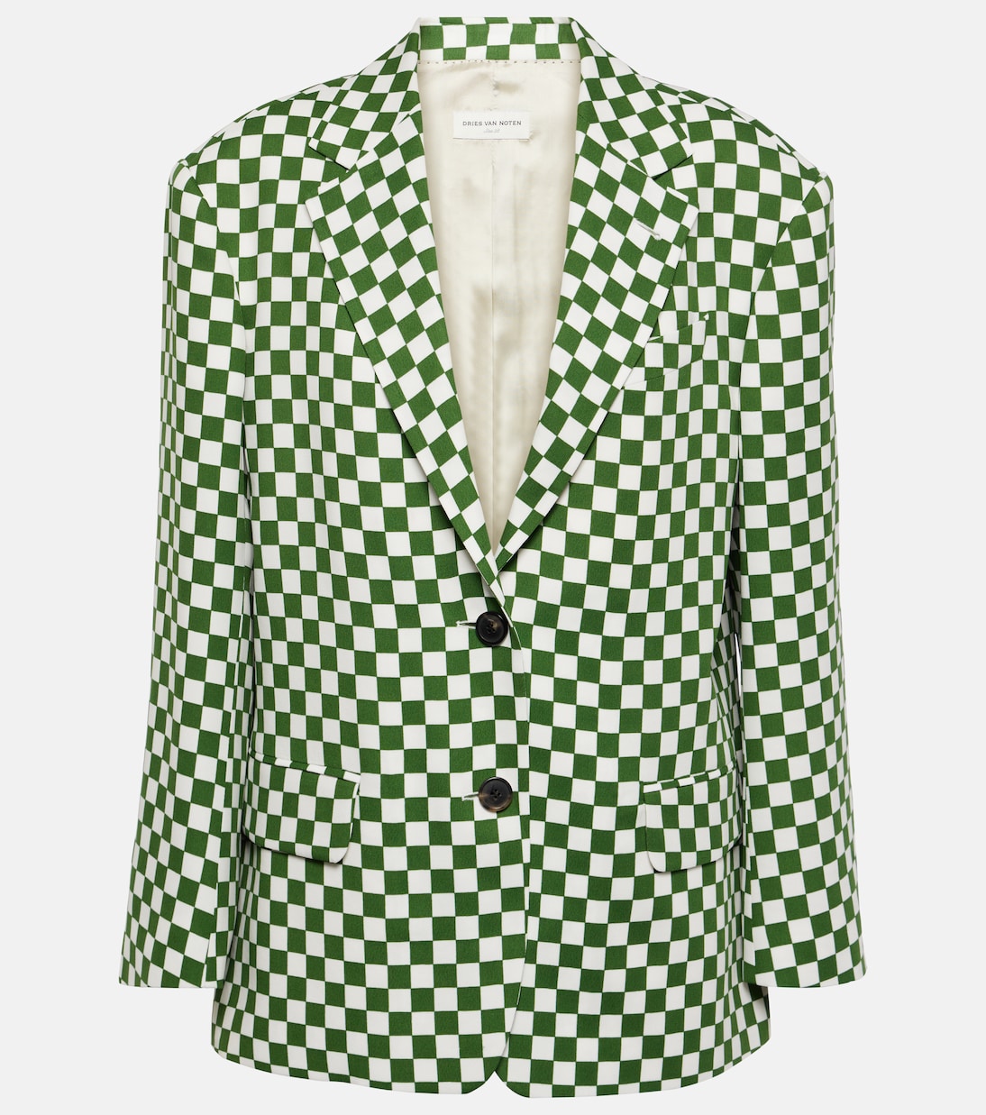 Blazer monopetto a quadri | Dries Van Noten