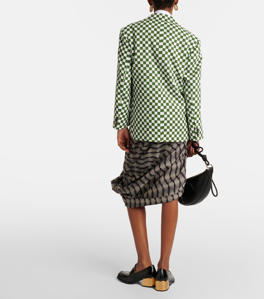 Blazer monopetto a quadri | Dries Van Noten