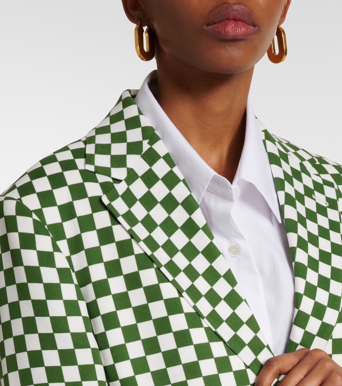 Blazer monopetto a quadri | Dries Van Noten