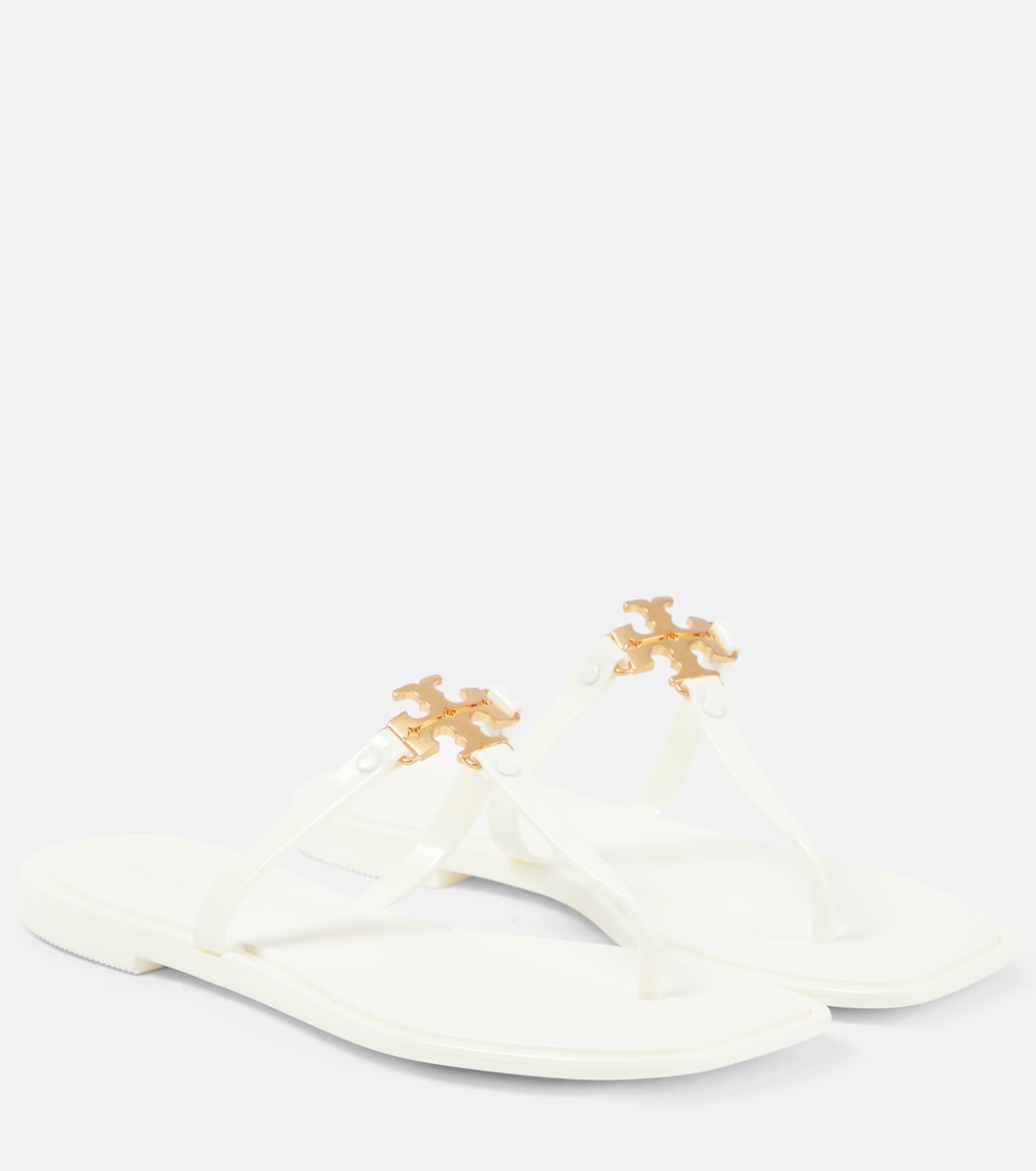 Tory burch white jelly sandals cheap