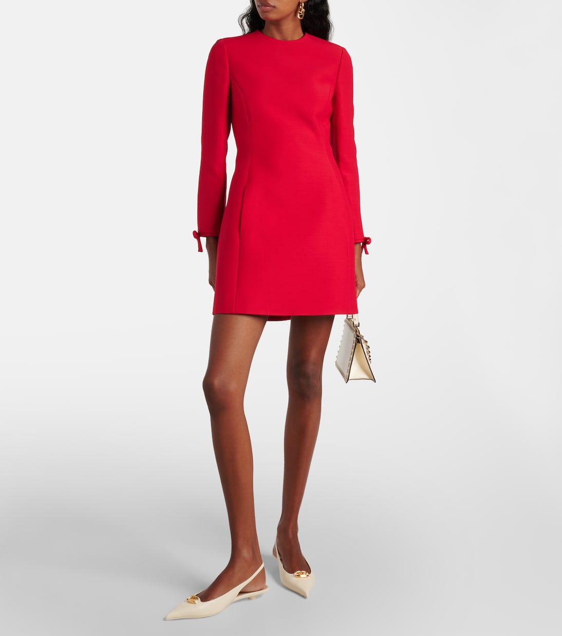 Vlogo embellished leather ballet flats | Valentino Garavani