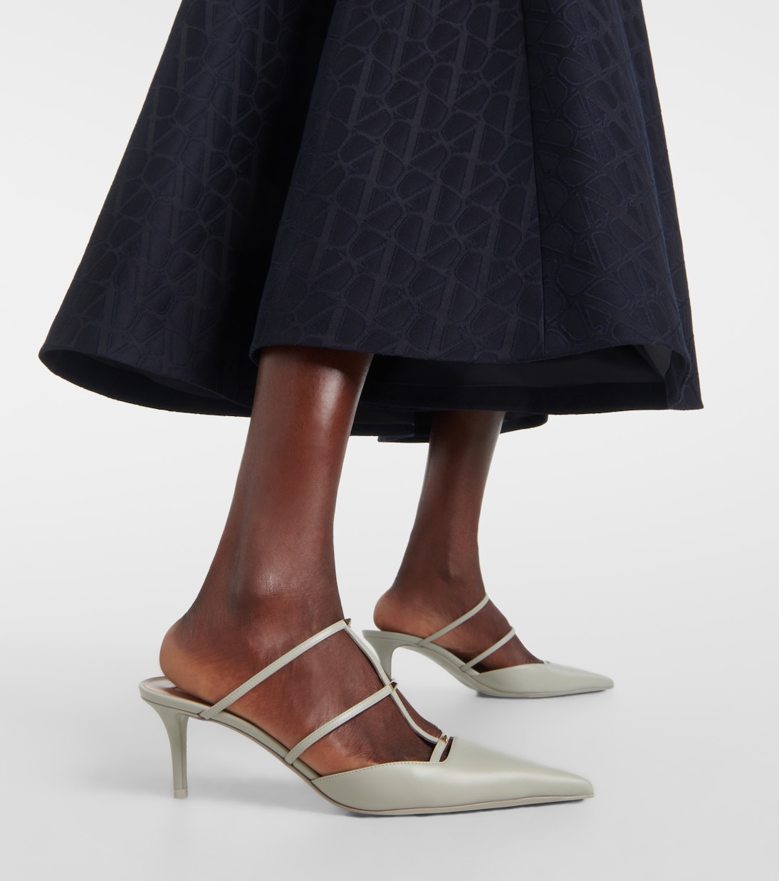 Mules Rockstud Wispy 60 aus Leder | Valentino Garavani