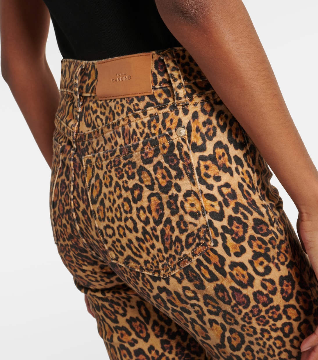 Ali leopard-print high-rise flared jeans | 7 For All Mankind