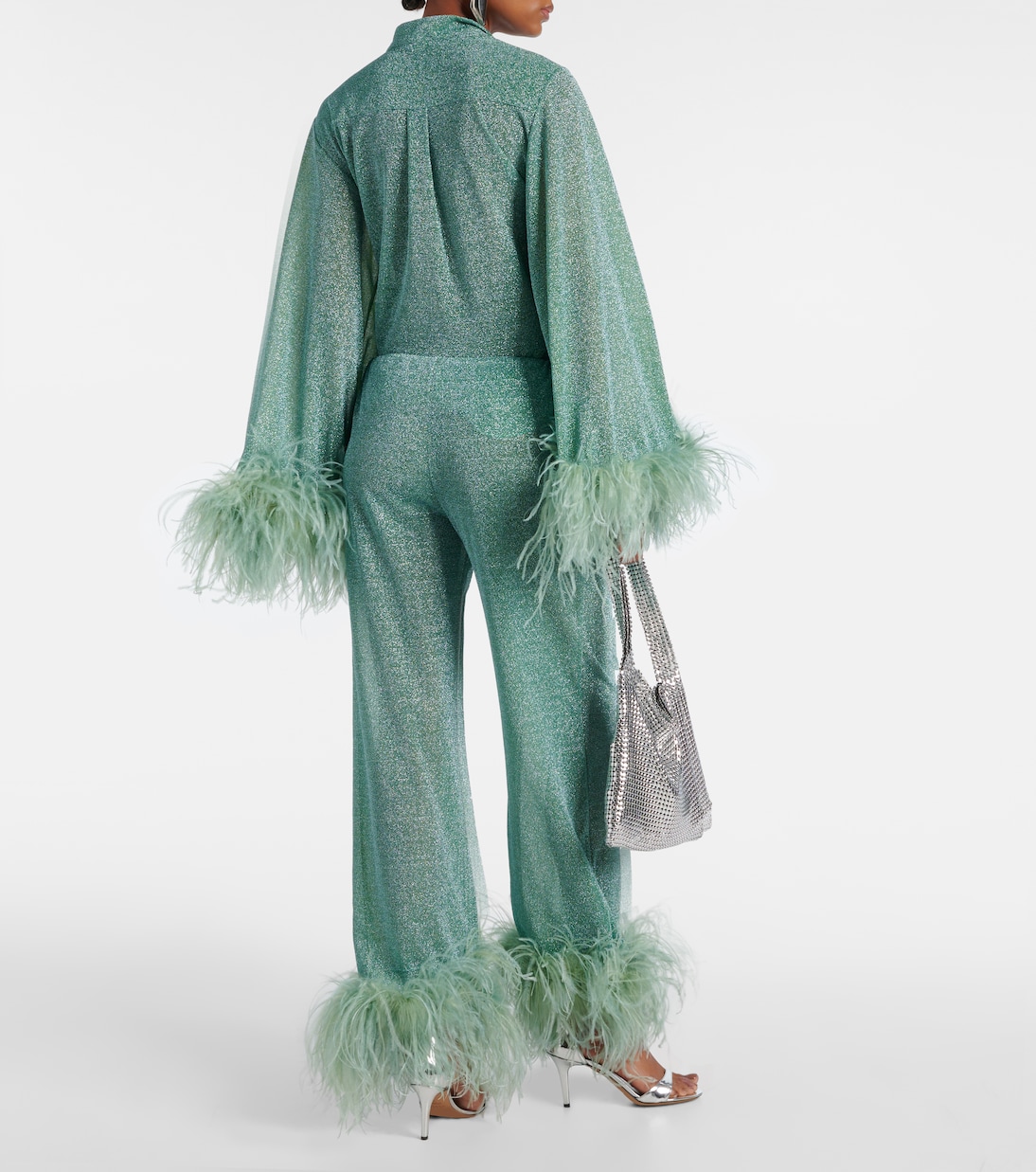 Hose Lumière Plumage mit Federn | Oséree