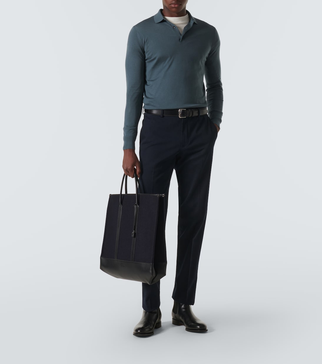 Pantalon droit en coton | Loro Piana