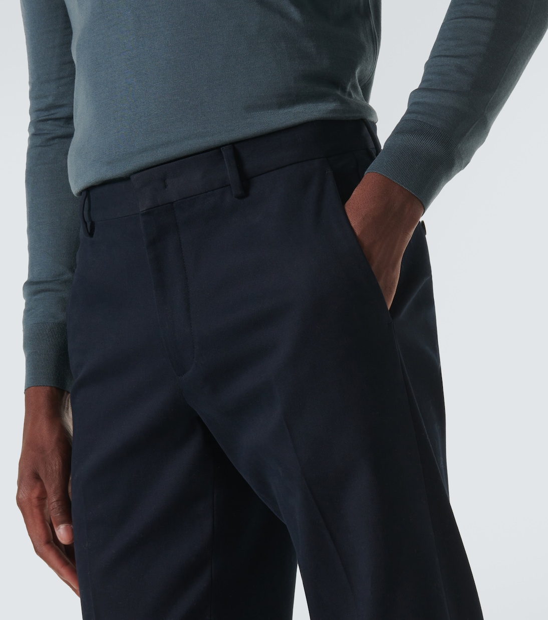 Pantalon droit en coton | Loro Piana
