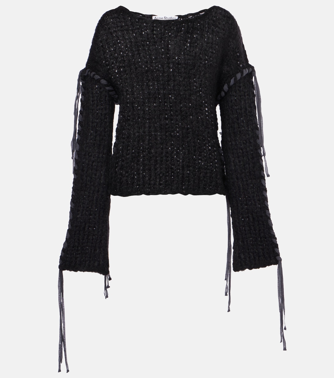 Cropped open knit sweater  | Acne Studios