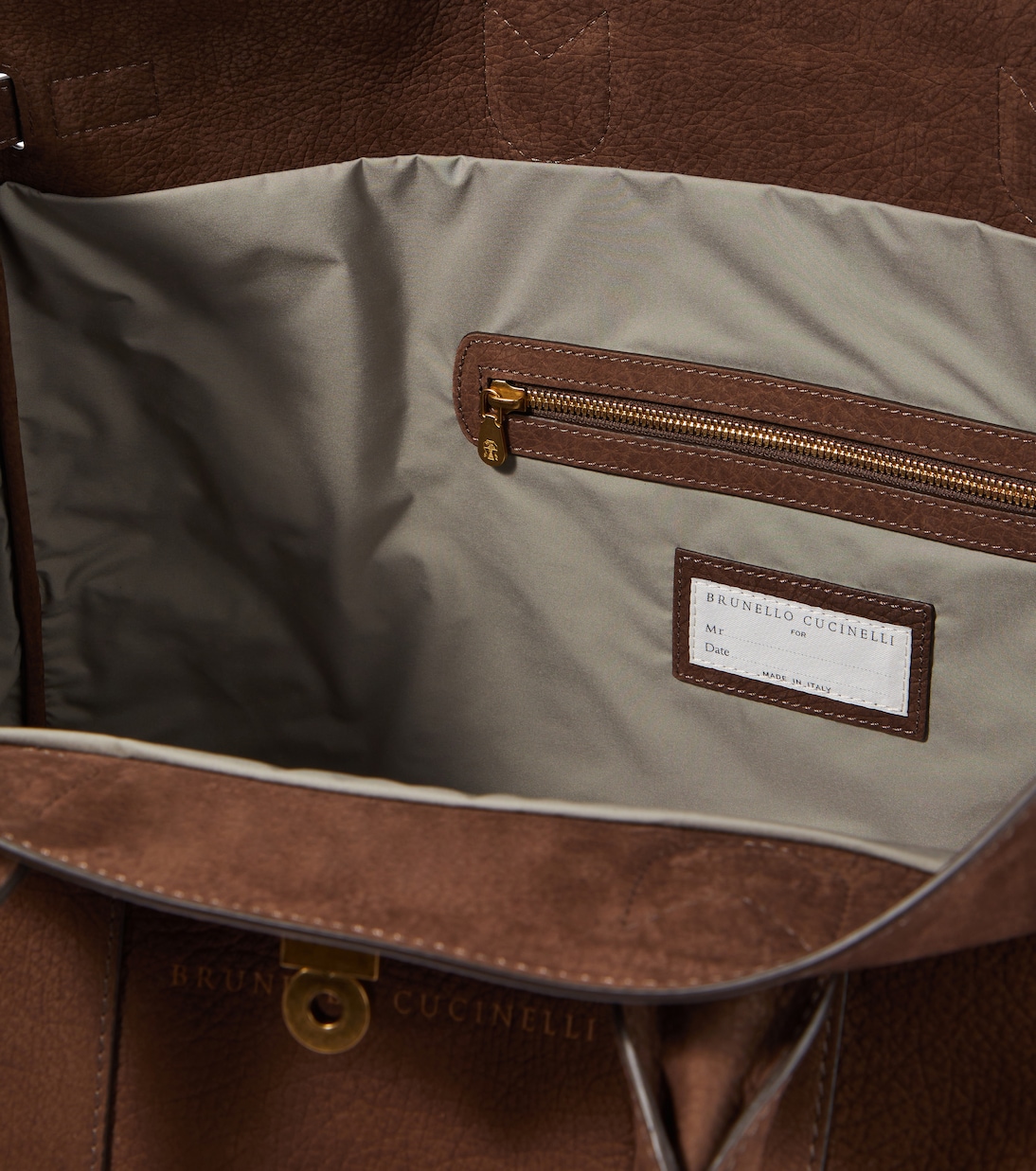 Borsa da viaggio in pelle | Brunello Cucinelli