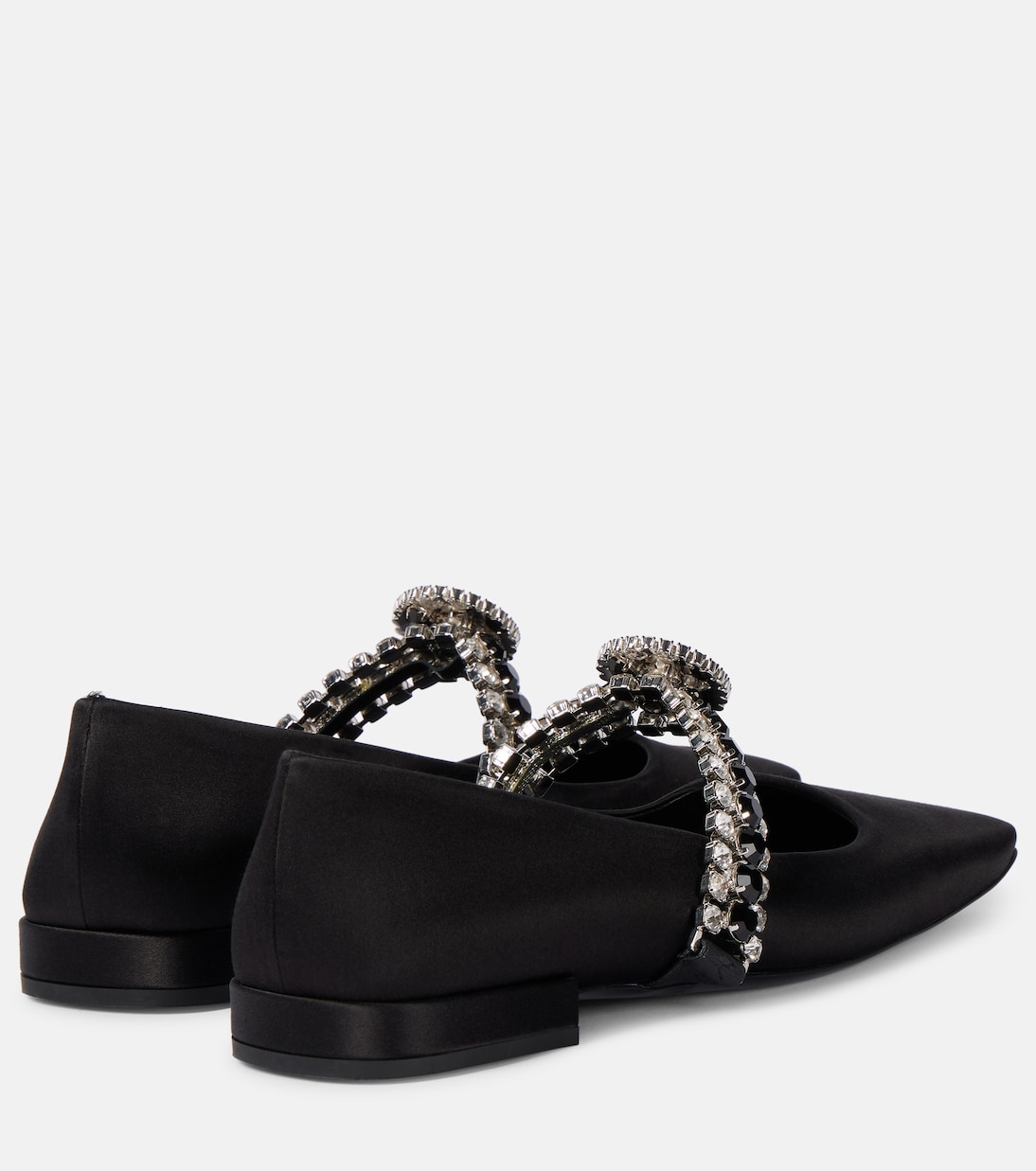 Ballerinas Medusa '95 aus Satin mit Kristallen | Versace