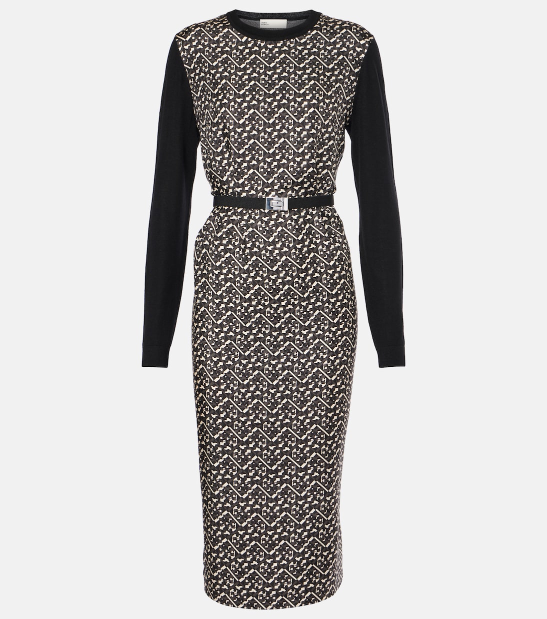 Abito midi in lana con seta | Tory Burch