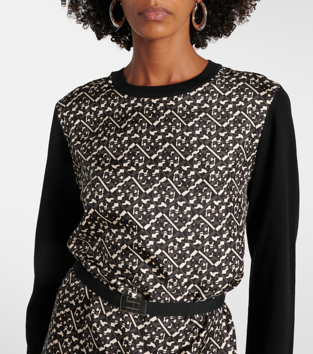 Abito midi in lana con seta | Tory Burch