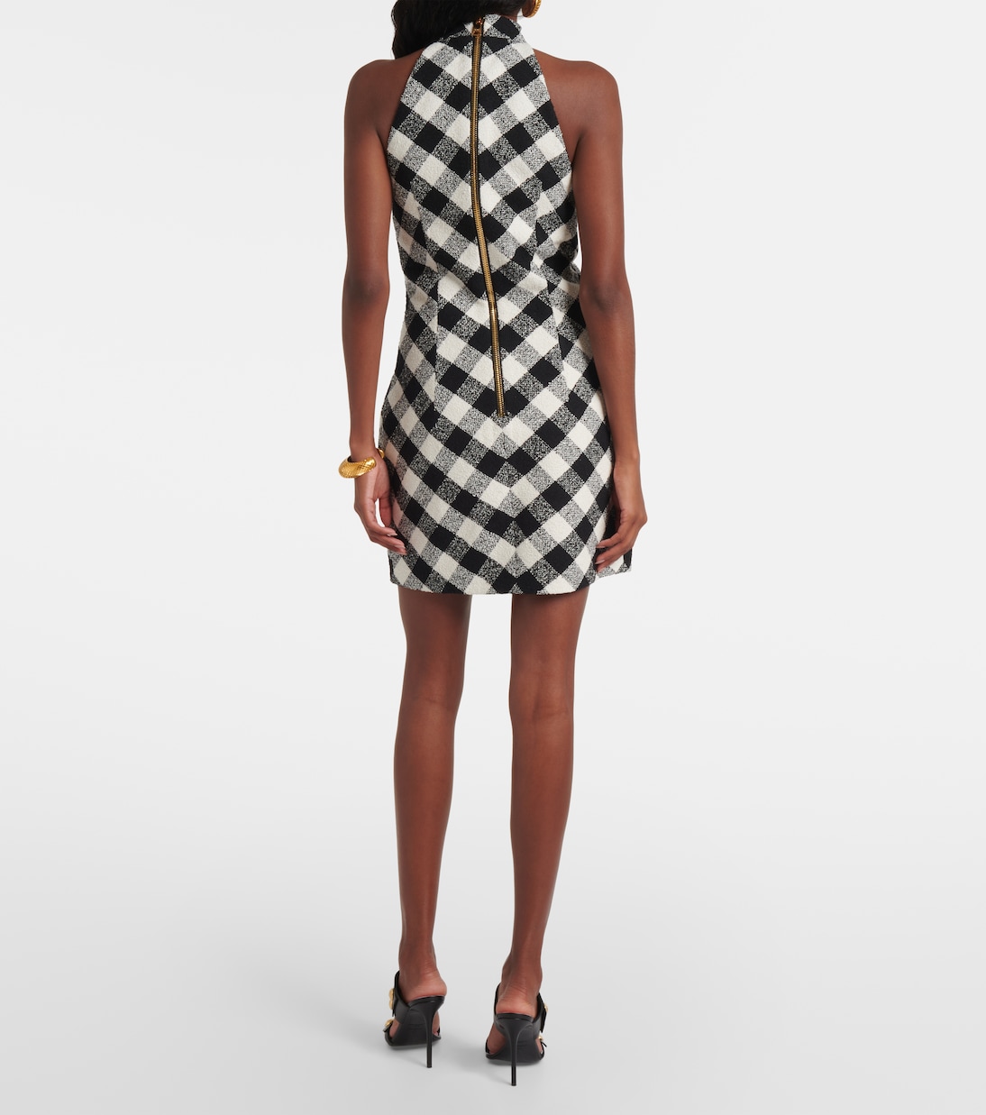 Robe en tweed de coton mélangé | Balmain