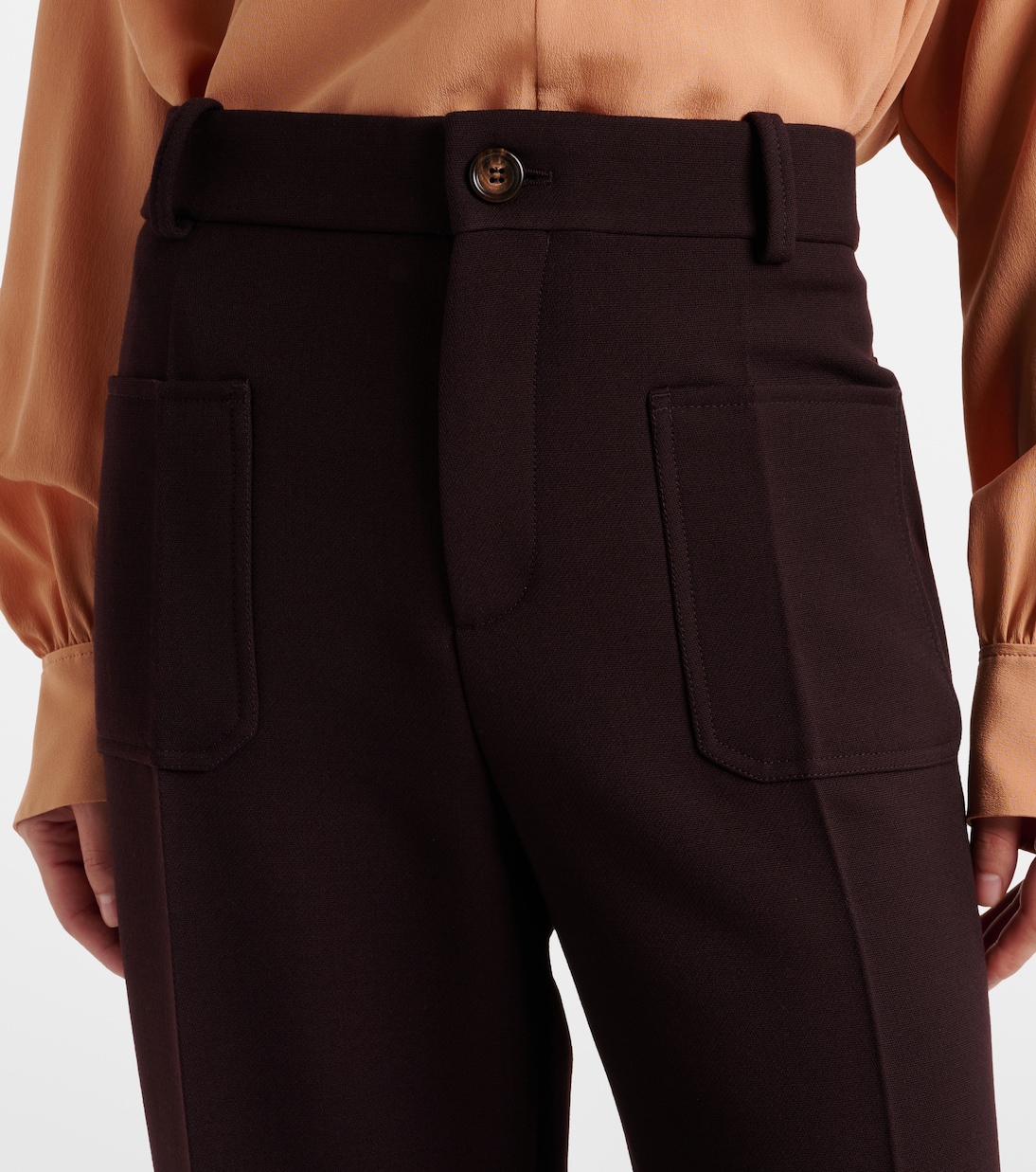 Weite Cropped-Hose aus Wolle | Chloé