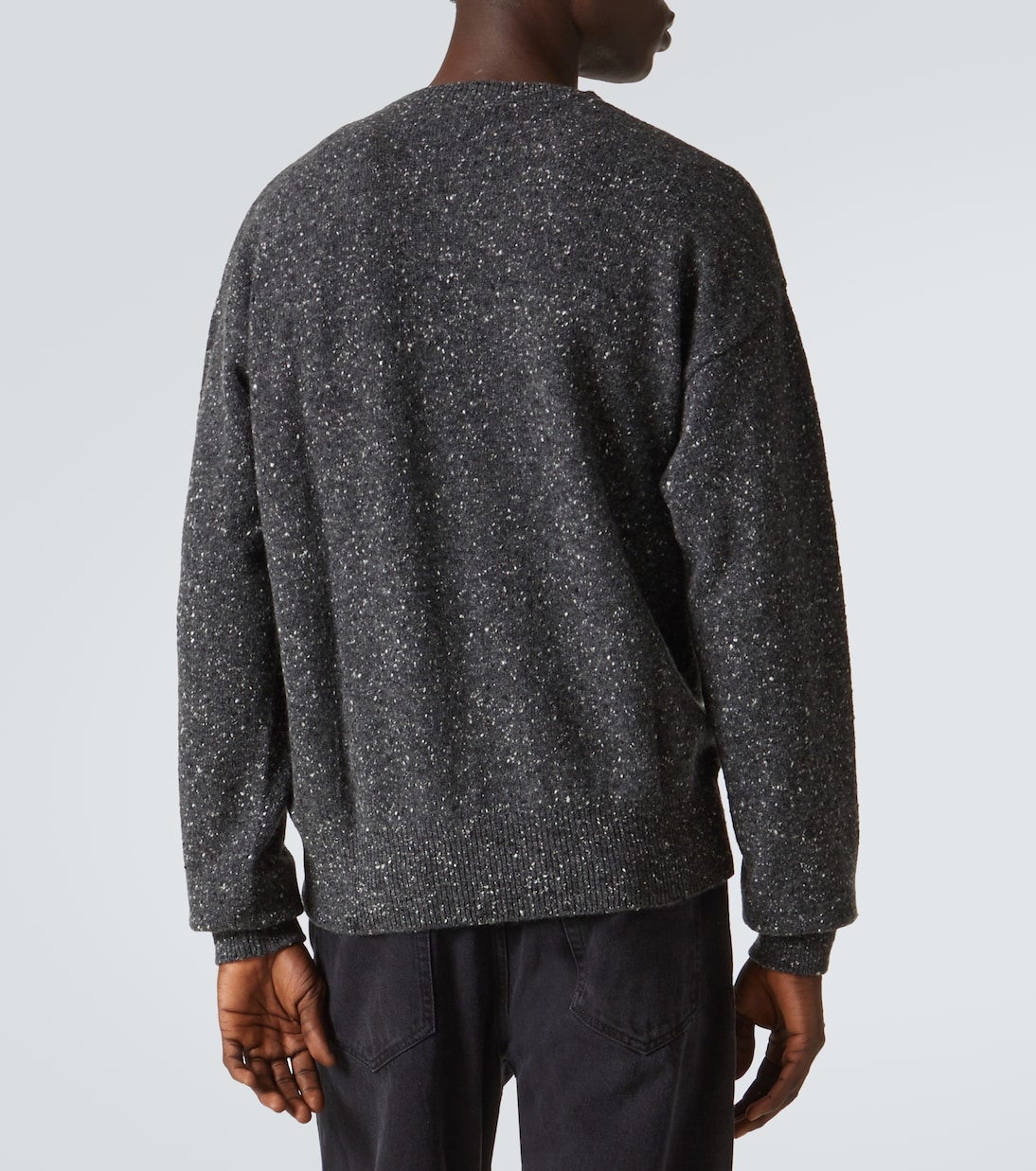 Pincer argyle cashmere tweed sweater | The Row