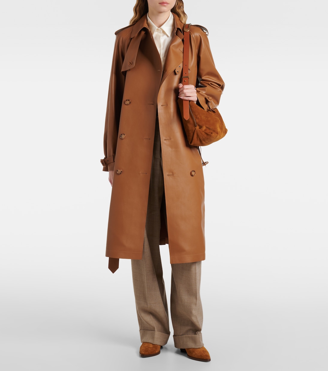 Trench-coat Niles en cuir | Ralph Lauren Collection