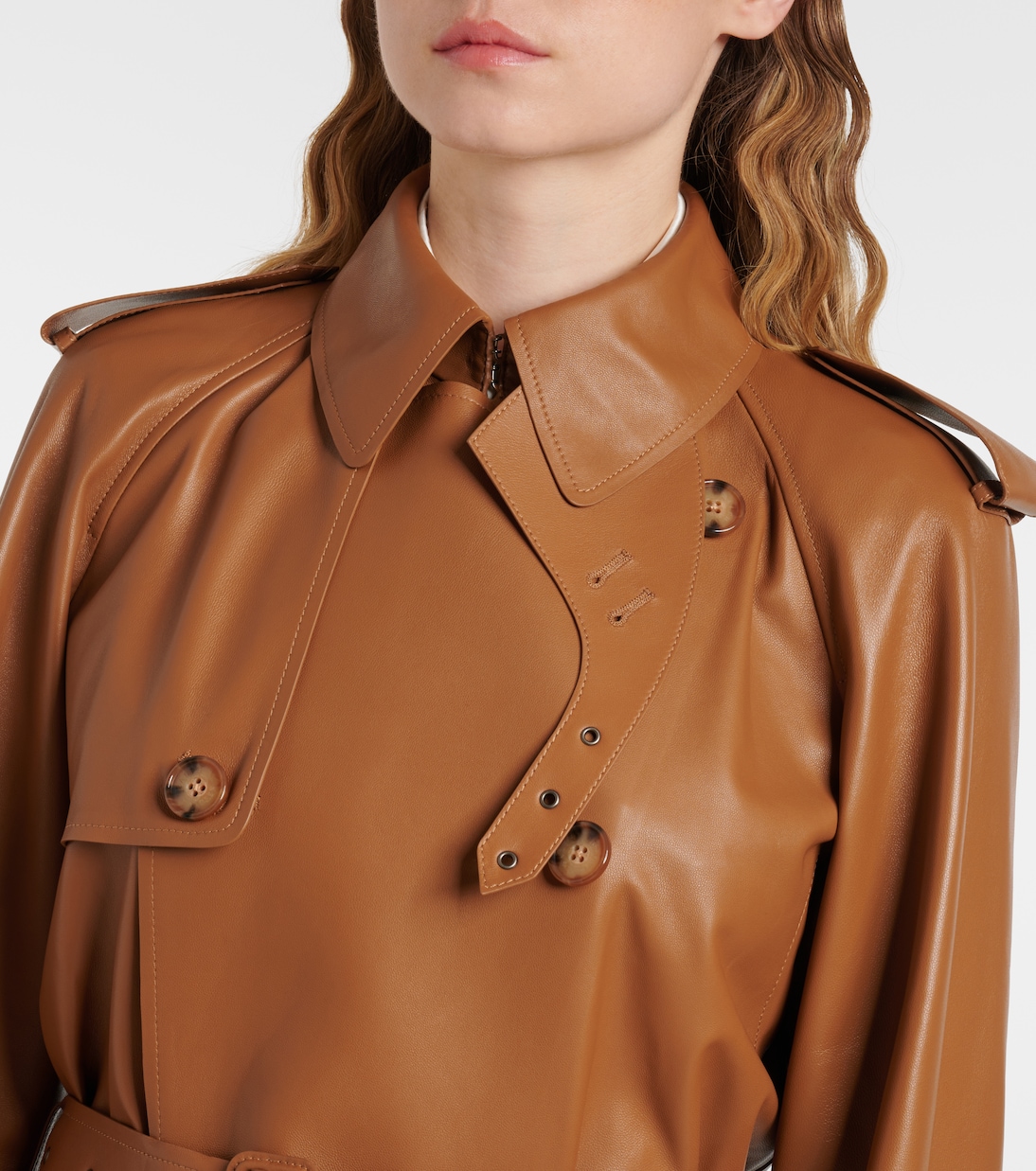 Trench-coat Niles en cuir | Ralph Lauren Collection