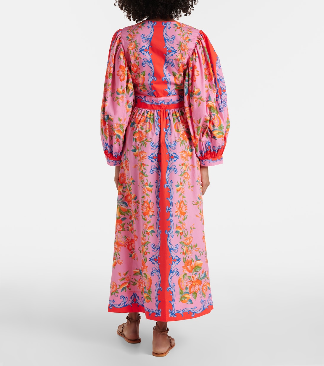 Sicily Flowers cotton shirt dress | Farm Rio