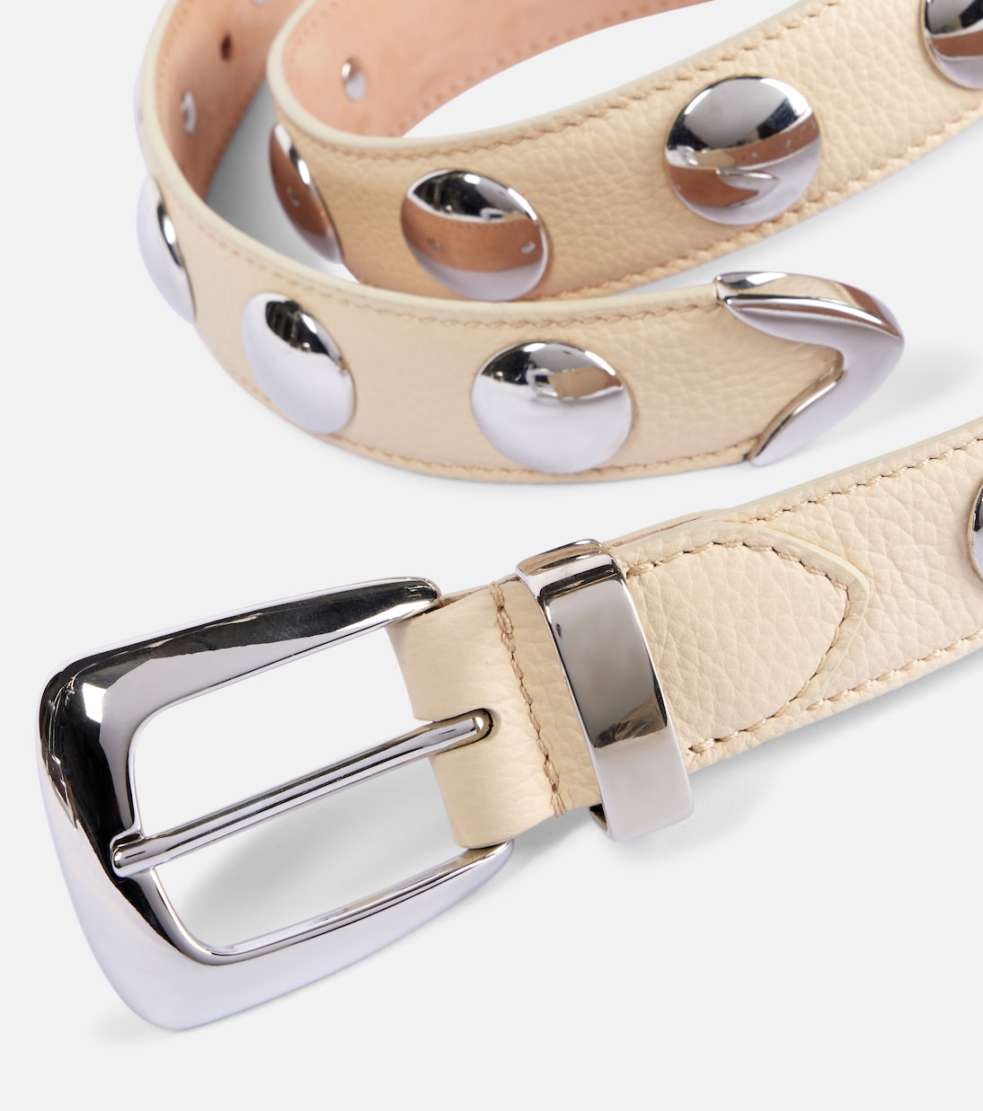 Cintura Benny in pelle con borchie | Khaite