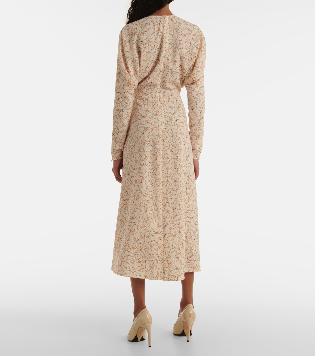 Bedrucktes Midikleid Dolman | Victoria Beckham