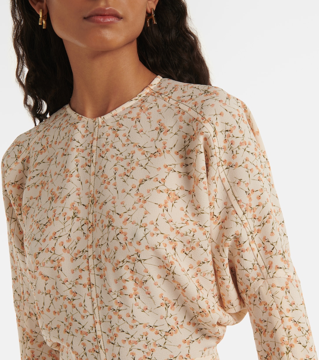 Bedrucktes Midikleid Dolman | Victoria Beckham