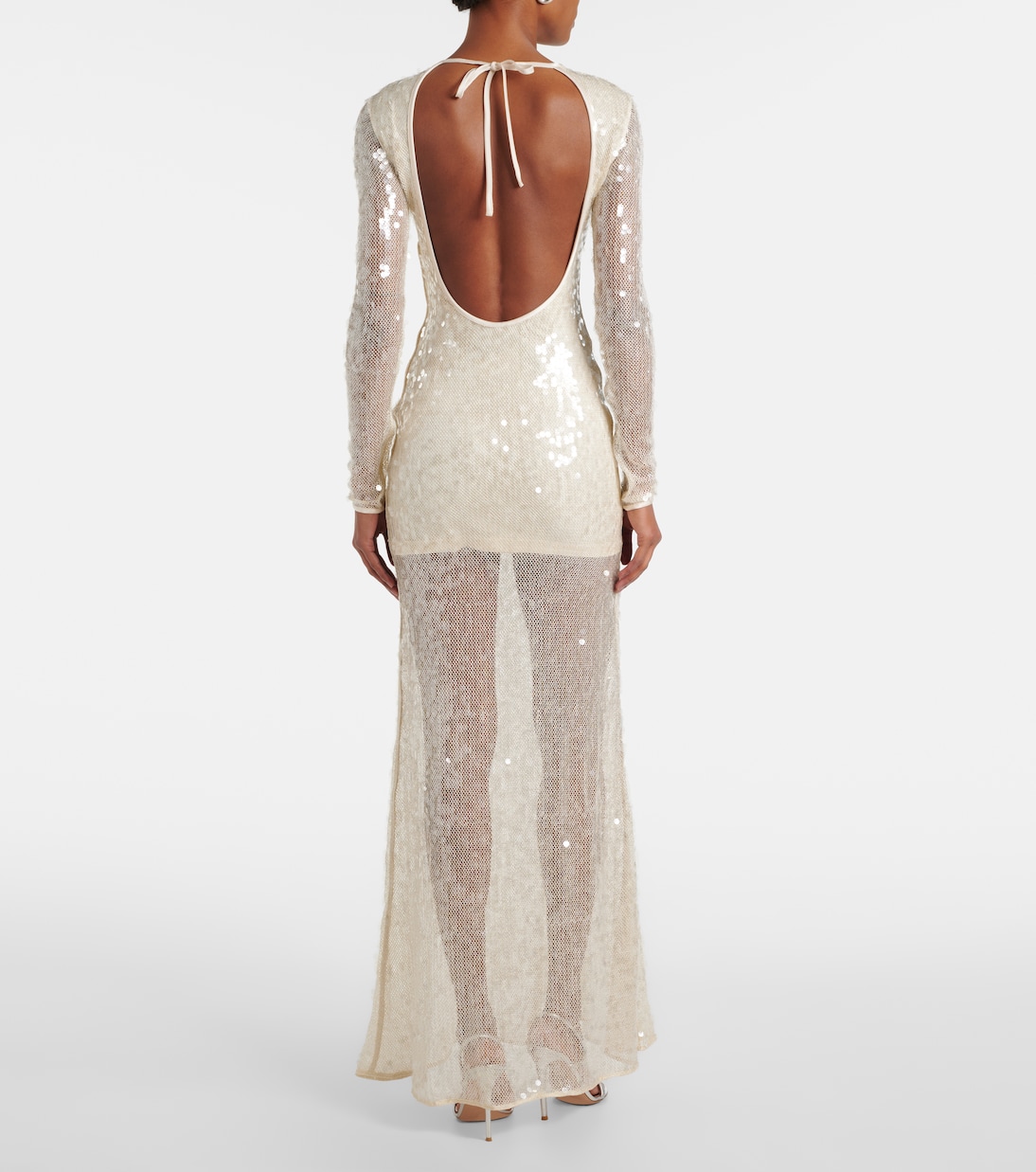 Sequined open-back gown | David Koma