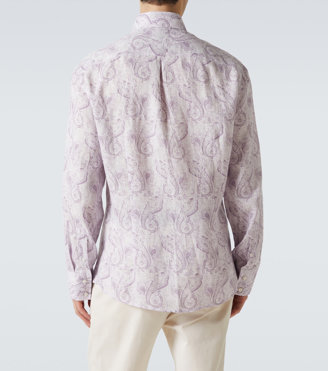 Camicia in lino con stampa | Brunello Cucinelli