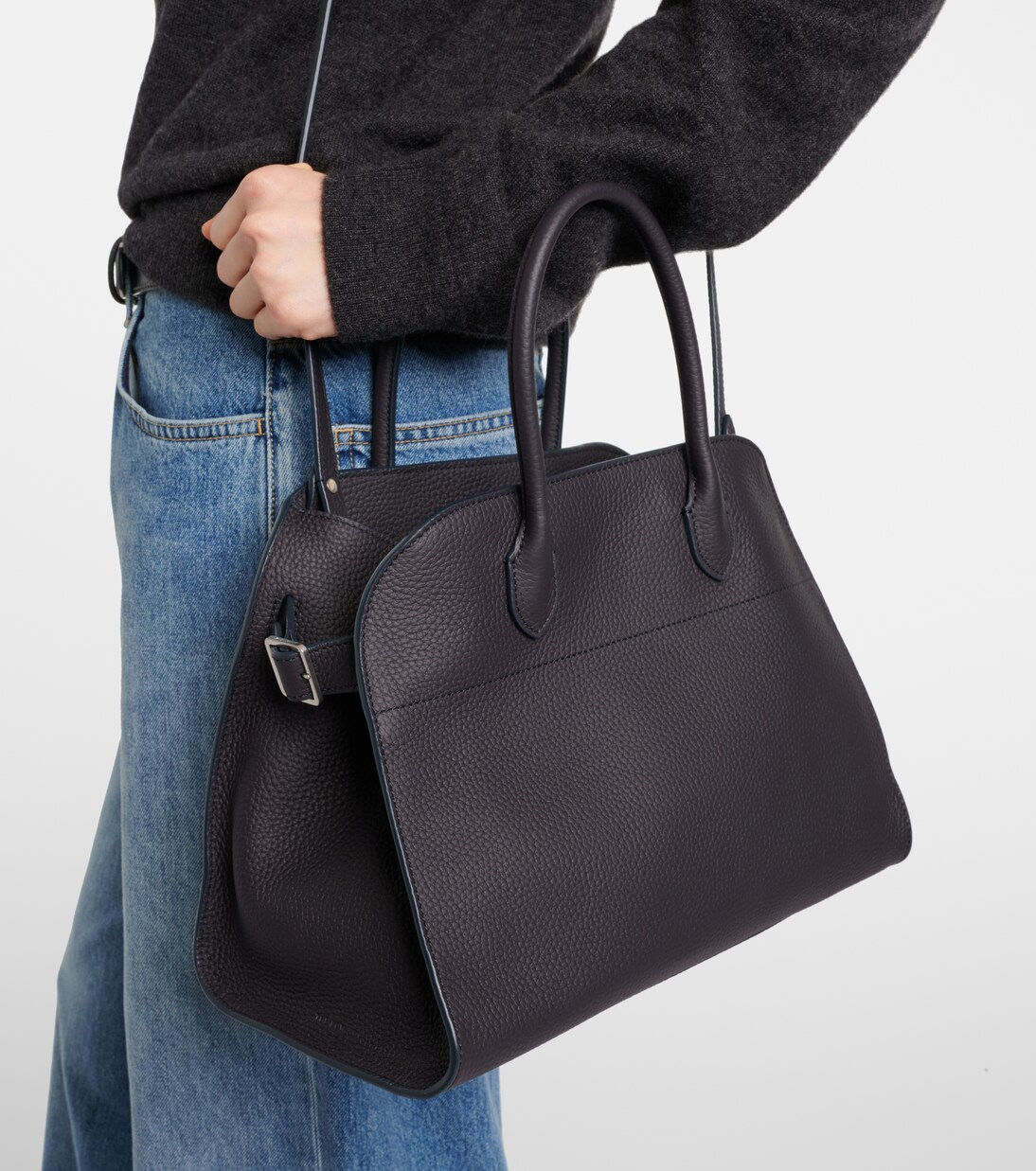 Cabas Soft Margaux 12 en cuir | The Row