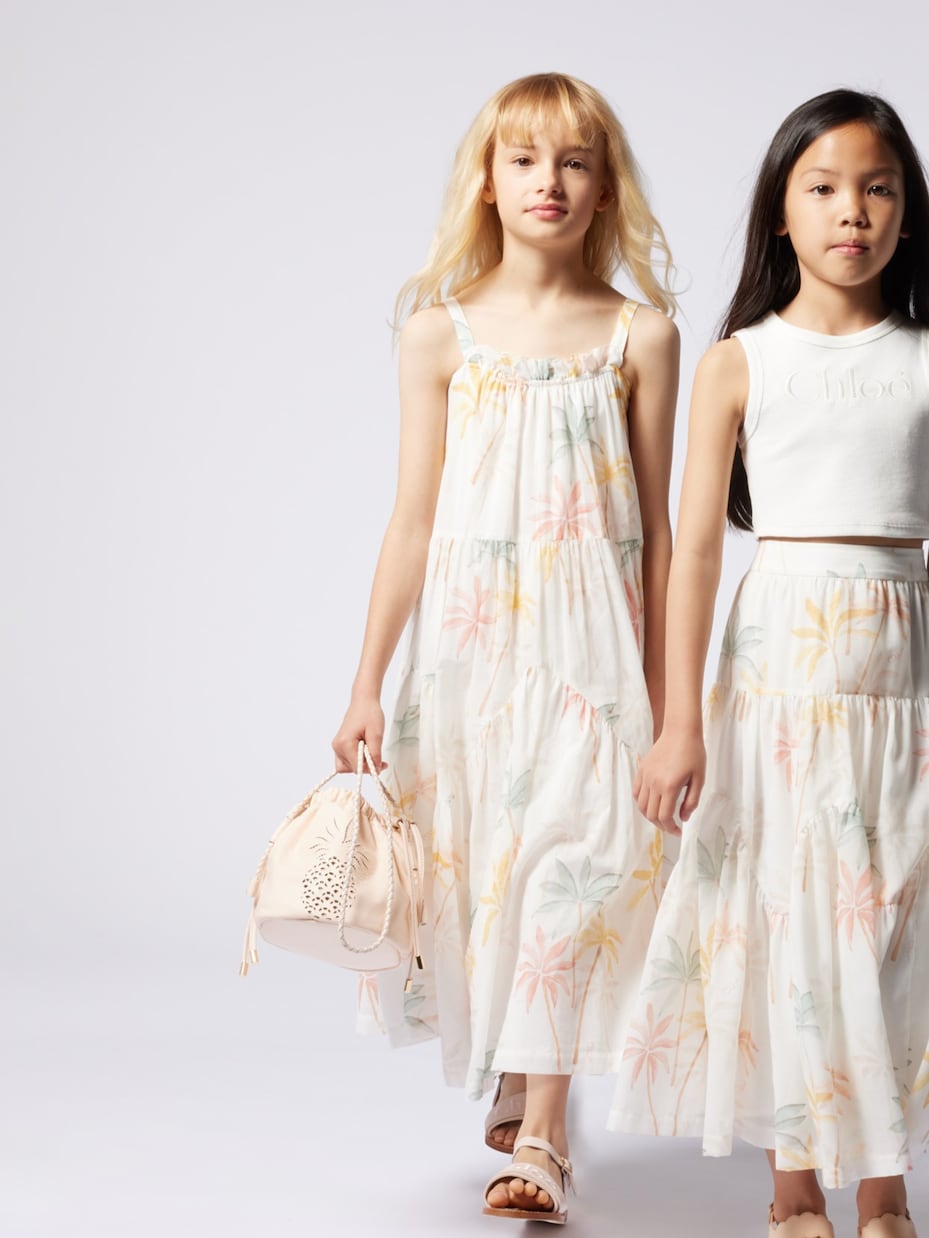 Printed cotton dress | Chloé Kids