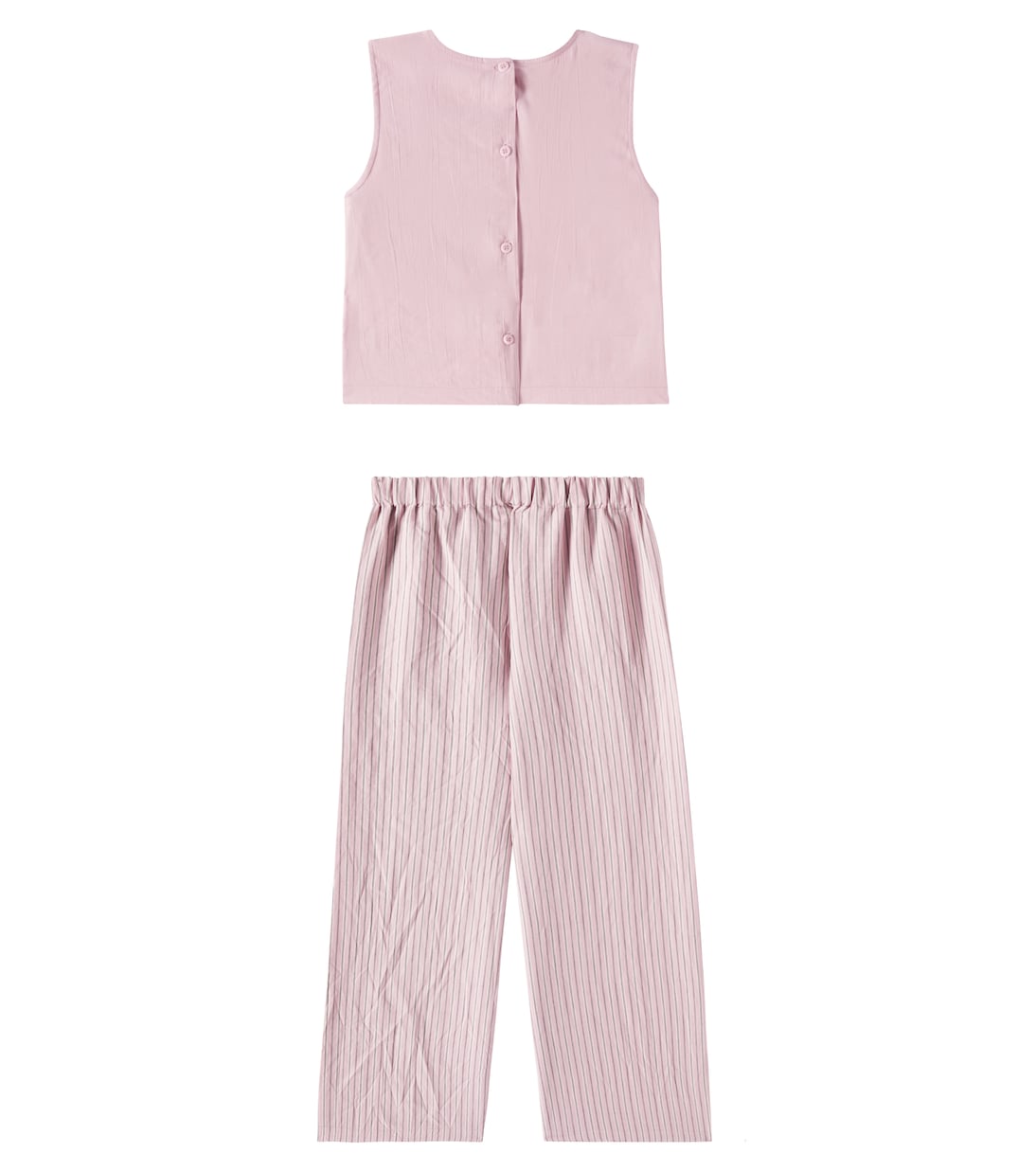 Top e pantaloni regular a righe | Il Gufo
