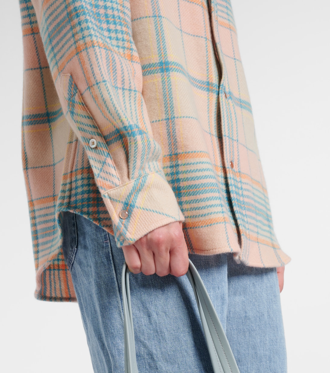 Camicia Lover in cashmere a quadri | God's True Cashmere