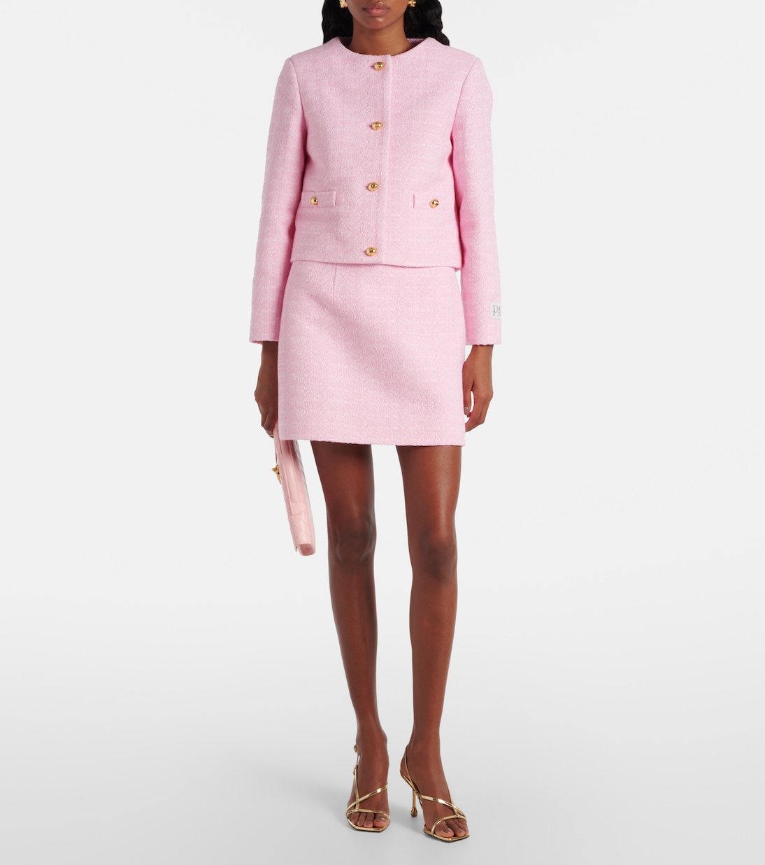 Minigonna in tweed di misto cotone | Patou