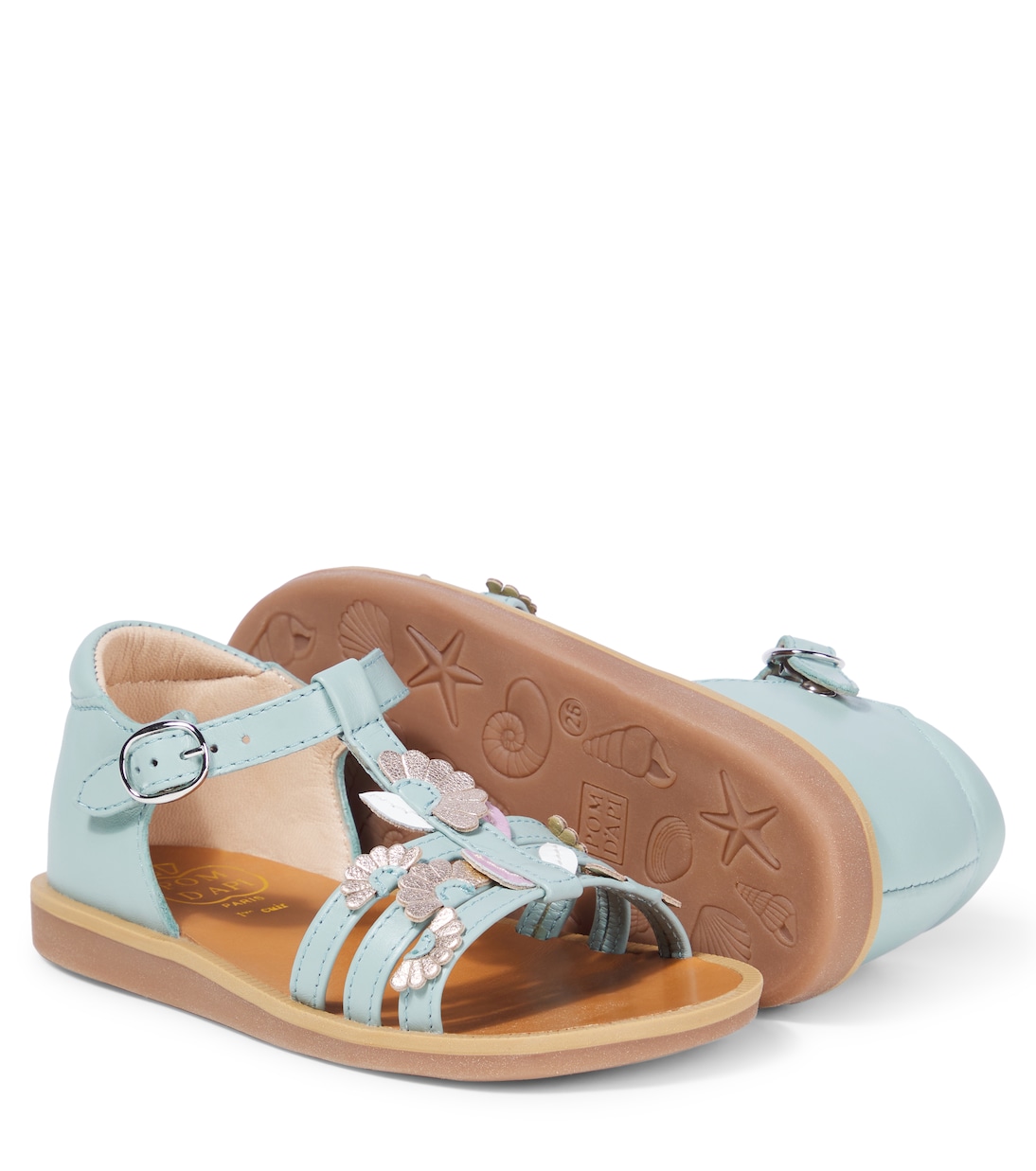 Sandalen Poppy aus Leder | Pom d'Api