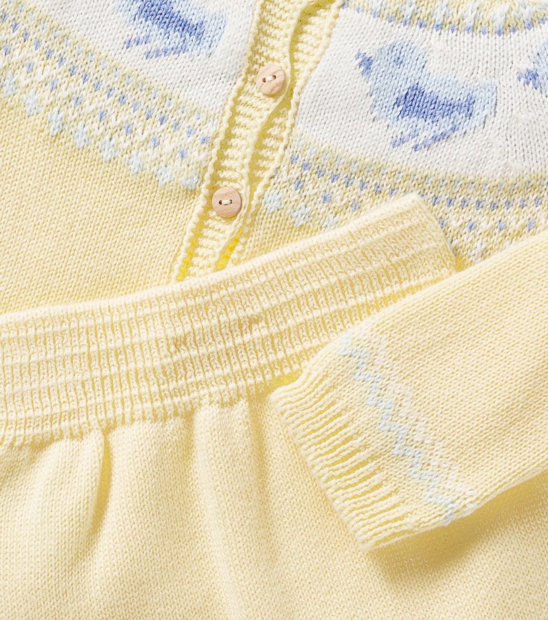 Bébé – Set cardigan et pantalon Isa en coton | La Coqueta