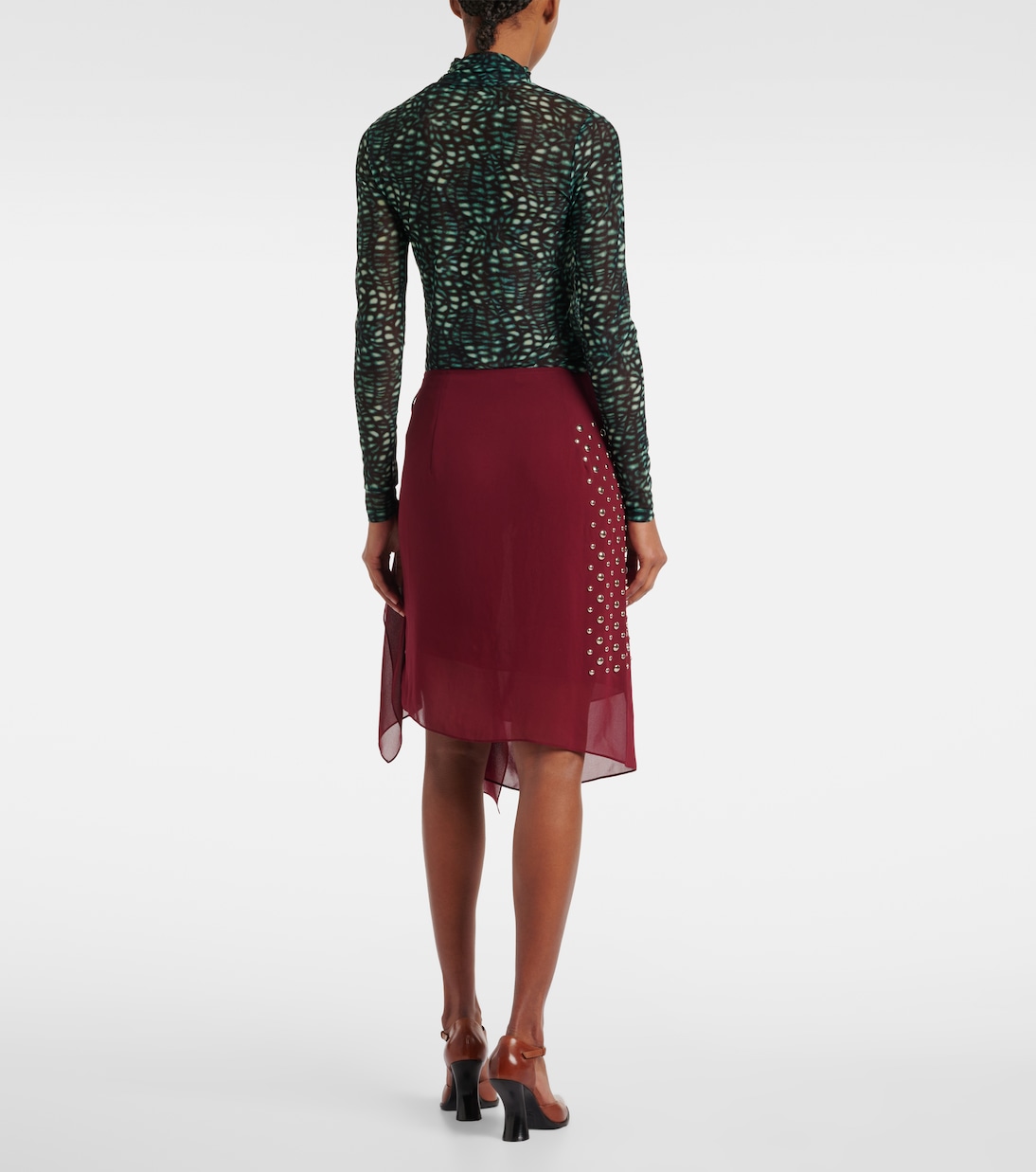 Gonna a portafoglio con decorazioni | Dries Van Noten