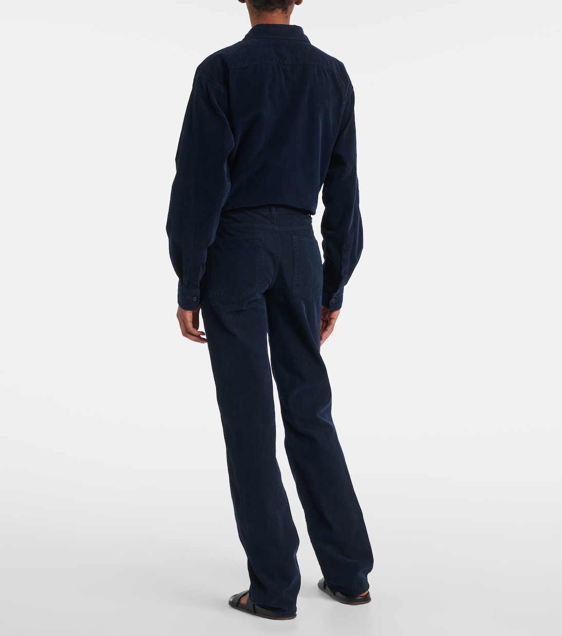 Pantaloni slim Carlyl in velluto di cotone a coste | The Row