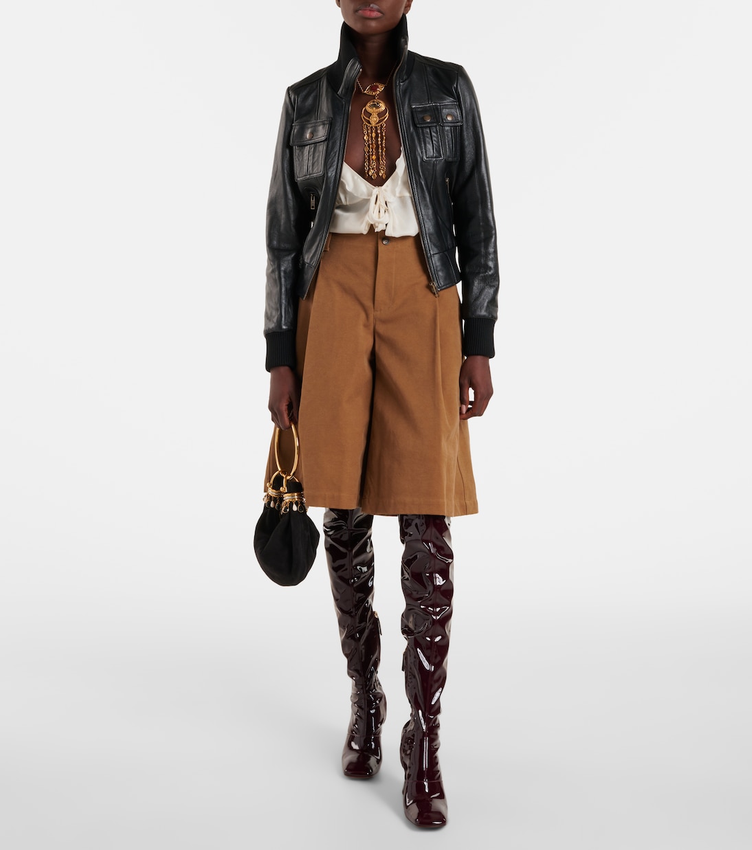 Sac Bracelet Small en daim | Chloé