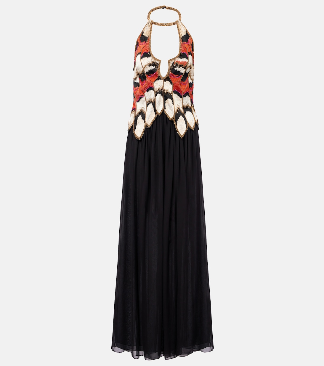 Alicia silk georgette crêpe gown | Isabel Marant