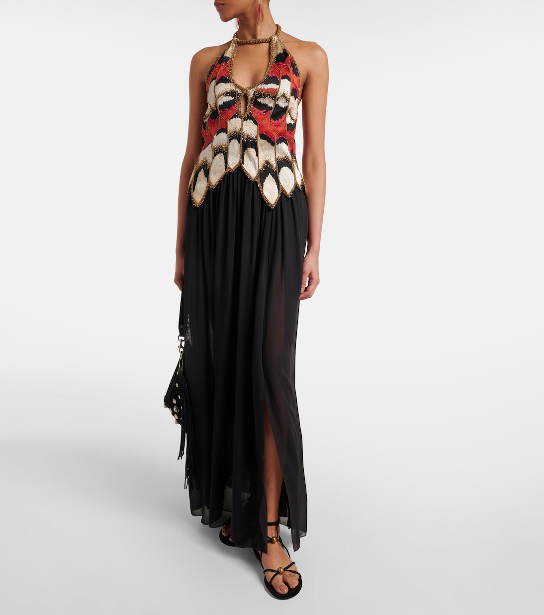 Alicia silk georgette crêpe gown | Isabel Marant