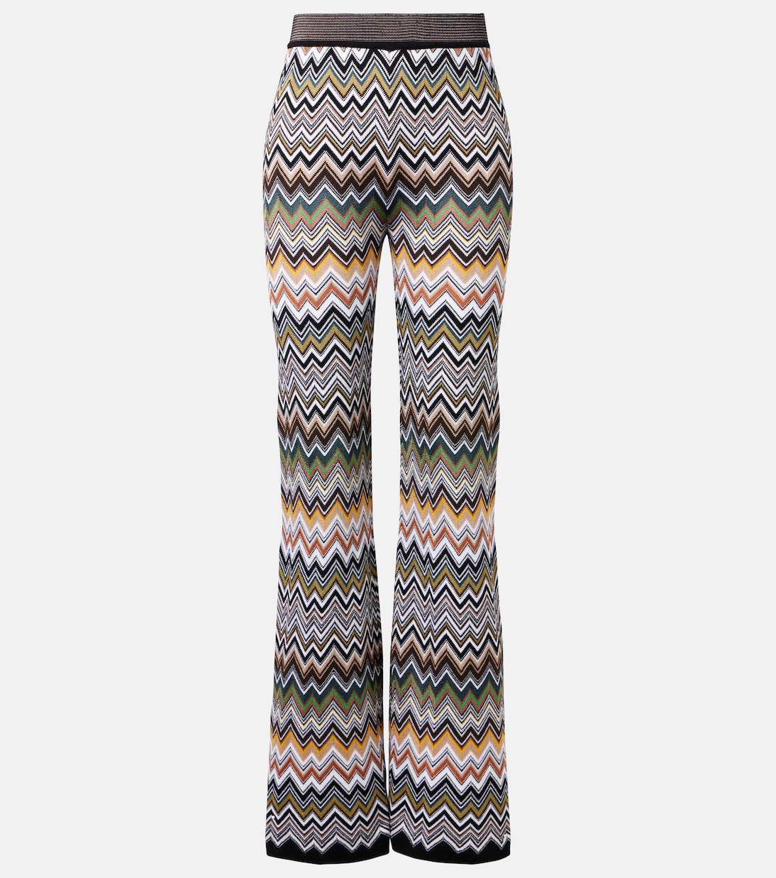 Zigzag high-rise flared pants | Missoni