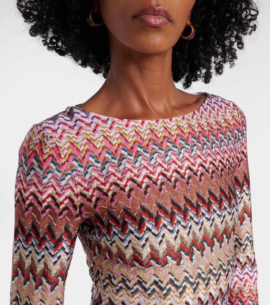 Zig Zag lamé minidress | Missoni